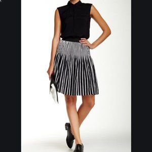 Amanda & Chelsea Vertical Stripe Circle Skirt